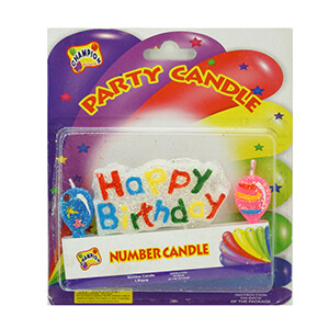 Champion Party Candle Happy Birthday