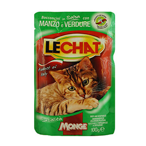 Le Chat Pouche Beef/Vegetables 100G