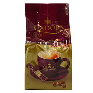 Cador Gold Instant Coffee Sticks 3In1 18G 20+4Free