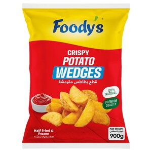 Foody's Frozen Crispy Potato Wedges 900G