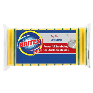 Britex Heavy Duty Scrub Yellow Sponges 5 Pieces