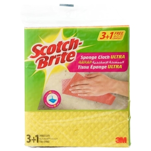 Scotch Brite Ultra Sponge Cloth 3+1 Free