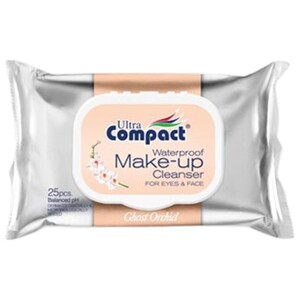 Ultra Compact Make Up Remover Wipes 25 Pieces