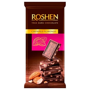 Roshen Classic Dark Chocolate Almond 85G