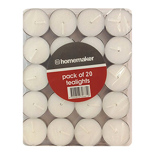 Homemaker Tealights 20 Pieces