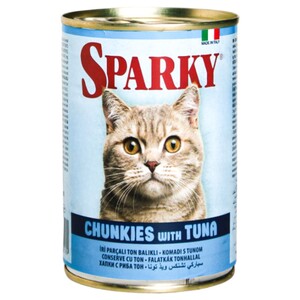 Sparky Cat Food Chunkies With Tuna 415G