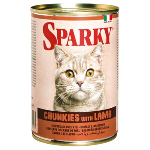 Sparky Cat Food Chunkies With Lamb 415G