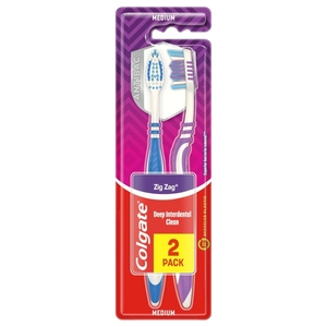 Colgate Toothbrush Zig Zag Medium 1+1 Free