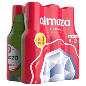 Almaza Pilsner Beer Bottle 25Cl 5+1 Free