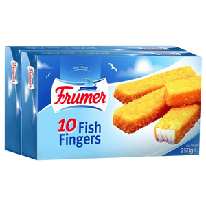Frumer Frozen Fish Fingers 10 Pieces 250G X2