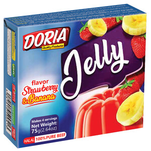 Doria Jello Strawberry And Banana 75G