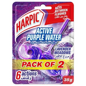 Harpic Active Purple Water Lavender 35G 2 Pieces
