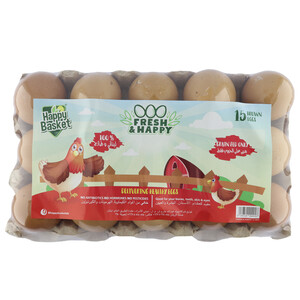 Happy Basket Red Eggs Naylon 15Pcs