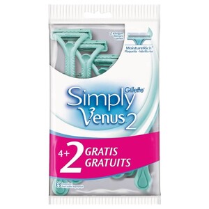 Gillette Simply Venus 2 6 Pieces