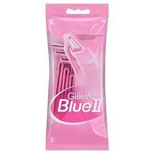 Gillette Blades Blue Ii Plus Women Disposable (5 Pieces)