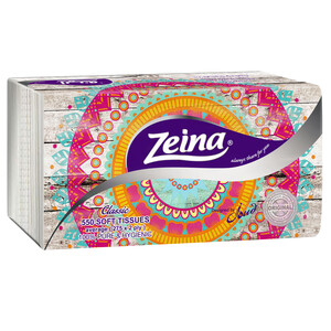 Zeina Facial Tissues 550 Pieces