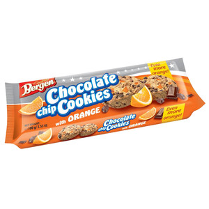 Bergen Cookies White Chocolate With Orange 100G