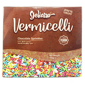 Geliano Chocolate Colored Vermicelle 100G