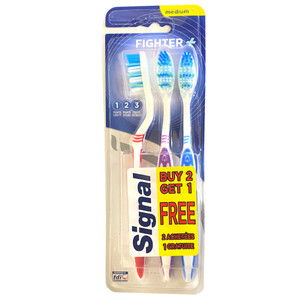 Signal Toothbrush Deep Clean Medium 2+1Free