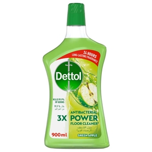 Dettol Antibacterial Power Floor Cleaner Green Apple 900Ml