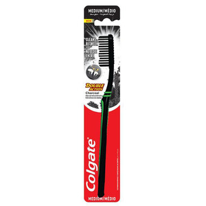 Colgate Toothbrush Double Action Charcoal Medium