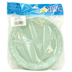 Npc White Plastic Plates 9"*24Pcs