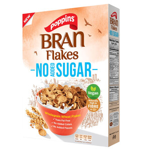 Poppins Bran Flakes No Added Sugar 300G