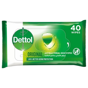 Dettol Antibacterial Wipes 40 Pieces