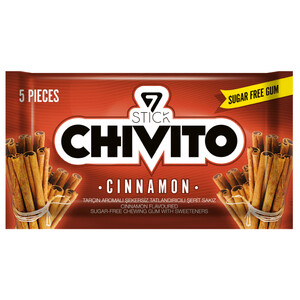 Chivito Gum Cinnamon Sugar Free 5 Pieces