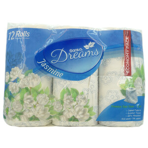 Sanita Dreams Toilet Paper Jasmine 12 Rolls