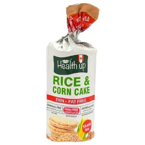 Health Up Thin Rice & Corn Cake Gluten Free 105G
