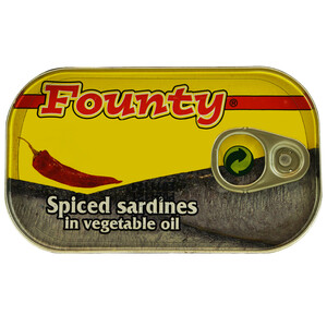 Founty Spiced Sardines Chili In Veg Oil 125G