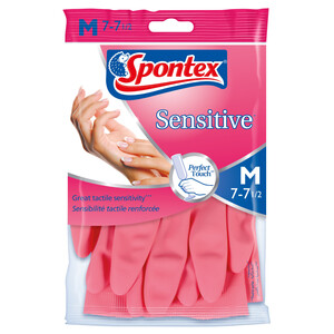 Spontex Gloves Sensitive 7/7.5 Medium