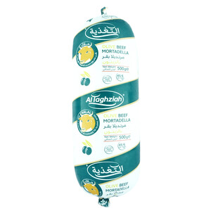 Al Taghziah Olive Beef Mortadelle 500G