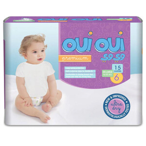 Couche Oui Oui 16-30Kg S6 15 Diapers