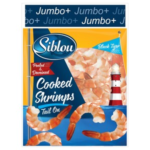 Siblou Frozen Cooked & Peeled Shrimps 11/15 Jumbo+ 400G