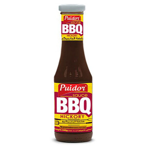 Puidor Hickory Bbq Sauce Glass Bottle 340G