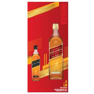Johnnie Walker Red Label 750Ml + Black Label 200Ml Free
