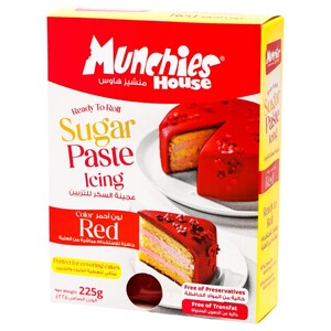 Munchies Sugar Paste Icing Red 225G