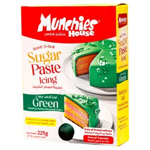 Munchies Sugar Paste Icing Green 225G
