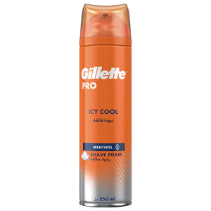 Gillette Shave Foam Icy Cool Menthol 250Ml