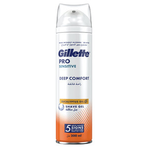 Gillette Shave Gel Deep Comfort Sensitive 200Ml