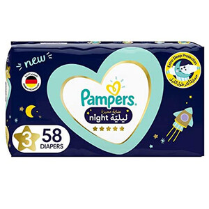 Pampers Night S3 7-11Kg 58Diapers