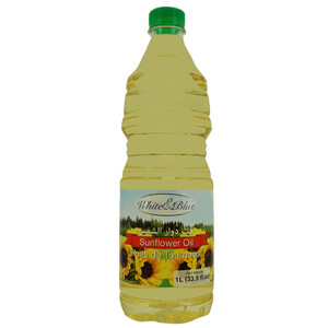 White And Blue Sunflower Oil 1L