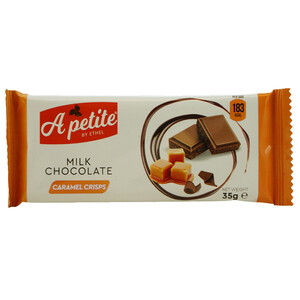 A Petite Tablets Milk Chocolate Caramel Crisps 35G