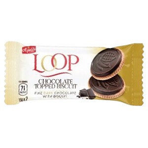 A Petite Loop Dark Chocolate Topped Biscuit 15G