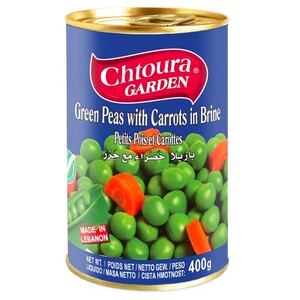 Chtoura Garden Green Peas With Carrots 400G