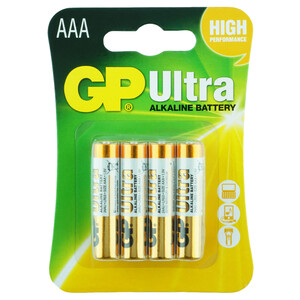 Gp Ultra Alkaline Aaa 4Pcs