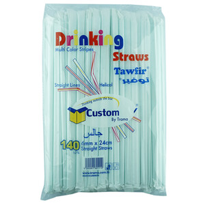 Trama Multicolor Straws 140Pcs