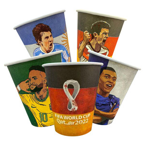 City Plast Disposable Paper Coffee Cups 9Oz 50 Pieces